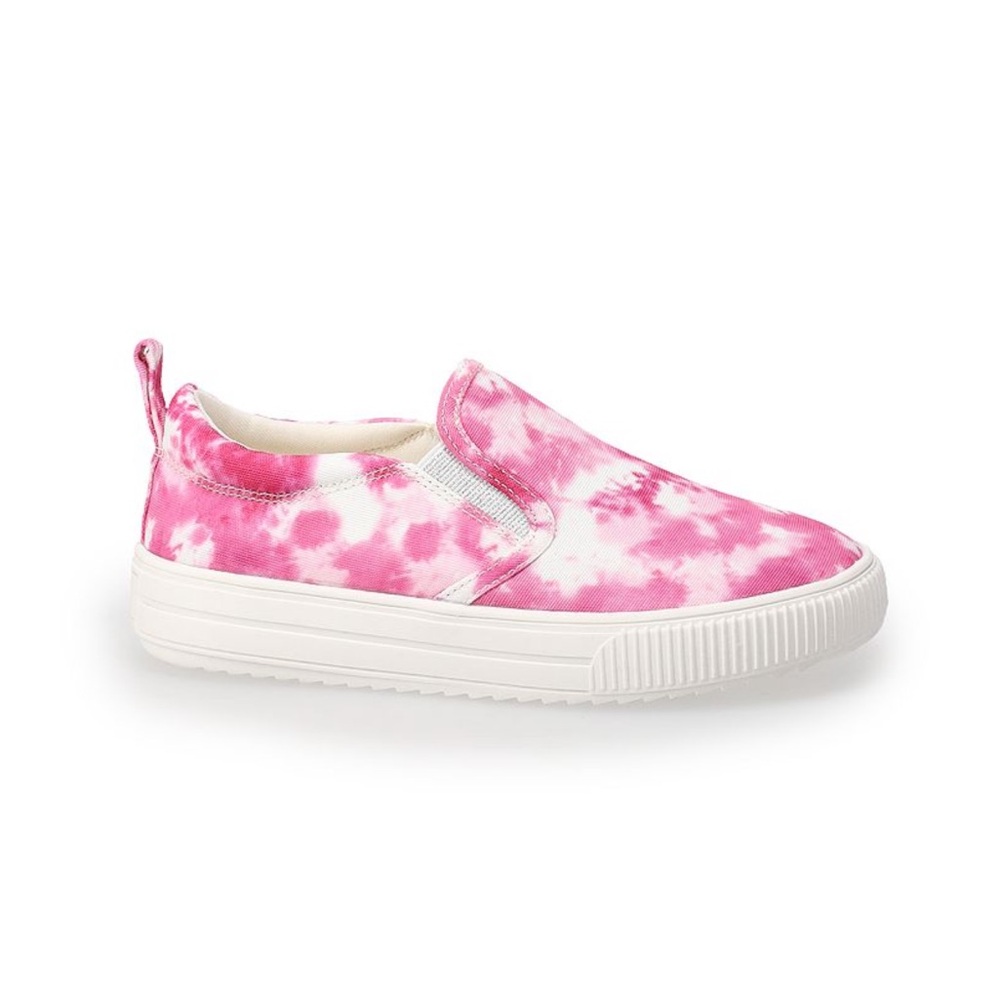 SO Evalyn  Pink Tie-Dye Sneakers nwt